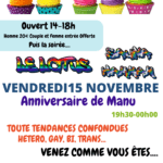 Anniversaire de Manu